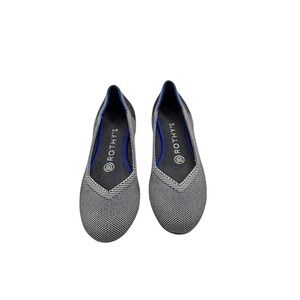 Rothys Women’s Size 6 Grey Birdseye Luxury Ballet Shoes Flats RETIRED Rothy's